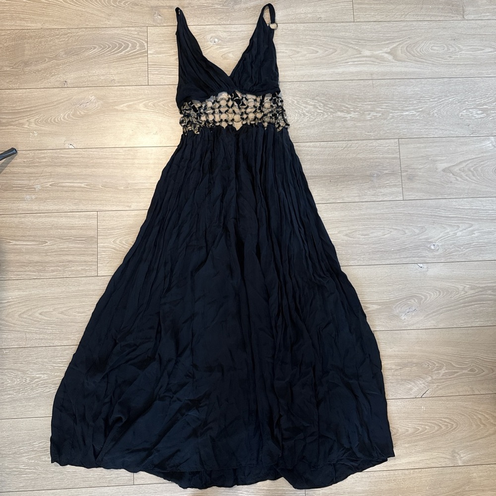 Cecilia De Bucourt Blac Maxi Chain Cutout S